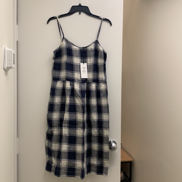 Pyne & Smith Model No.34 Spaghetti Strap Midi Dress (Brighton Plaid) - Picture 2 of 11